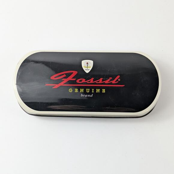 Fossil AM-2956 Womens Wrist Watch 1994 Green Silver NEEDS BATTERY Authentic Case - Picture 13 of 15